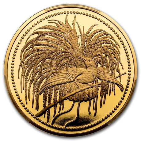【PCGS PR70DCAM確定品】2020 パプアニューギニア 極楽鳥 500キナ 1オンス 金貨 ゴールドコイン Papua New Guinea Bird of Paradise