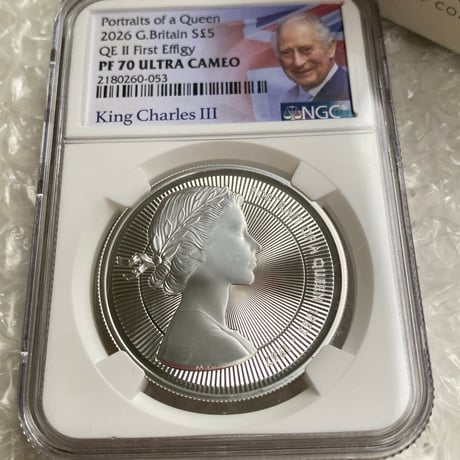 1st NGC鑑定PF70 2026年 ロイヤルミント エリザベス２世 ポートレート 肖像画 第1ファースト版銀貨 First Effigy