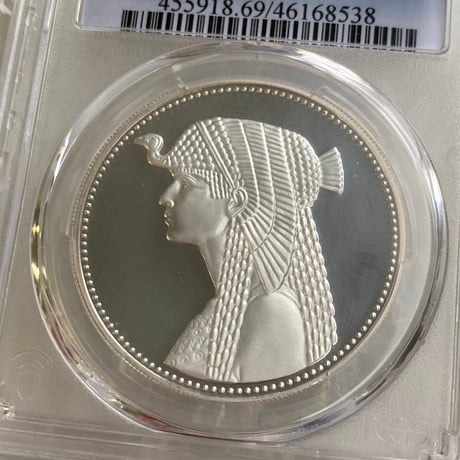 1993年 エジプト クレオパトラ 5ポンド銀貨 シルバー プルーフコイン PCGS鑑定PR69DCAM Egypt Cleopatra