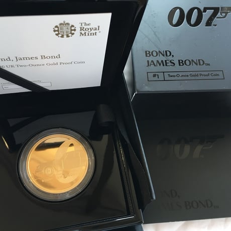【第1貨】2オンス 007 ジェームズ・ボンド 200ポンド金貨 プルーフコイン ゴールド 2020年 英国 ロイヤルミント James Bond