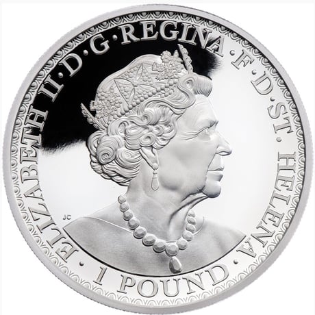 2020 ウナとライオン セントヘレナ 1オンス銀貨 プルーフコイン ヴィクトリア女王 アンティークコイン イギリス 英国 東インド会社 Una Lion