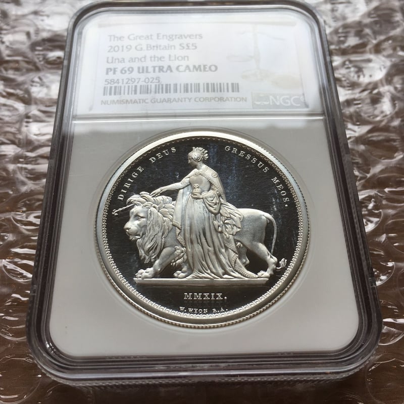 NGC PF69 ULTRA CAMEO】2019年 ウナとライオン コイン 2オンス 銀貨