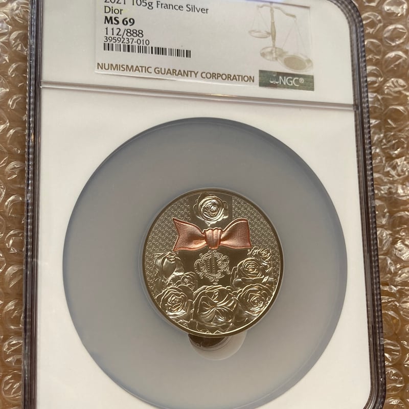NGC鑑定MS69】DIOR公式 ディオール シルバーメダル 銀 ミスディオール