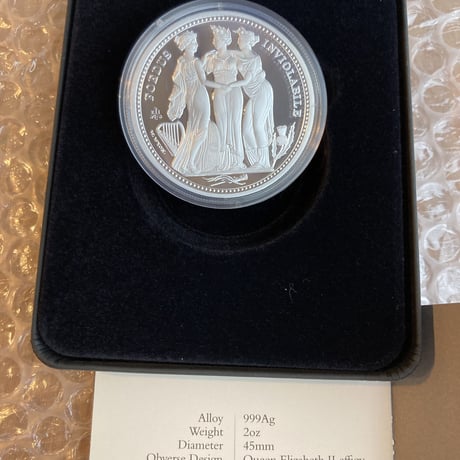 スリーグレイセス セントヘレナ版 2021年 2オンス銀貨 シルバー プルーフコイン Three Graces St.Helena Silver Proof Coin 2oz
