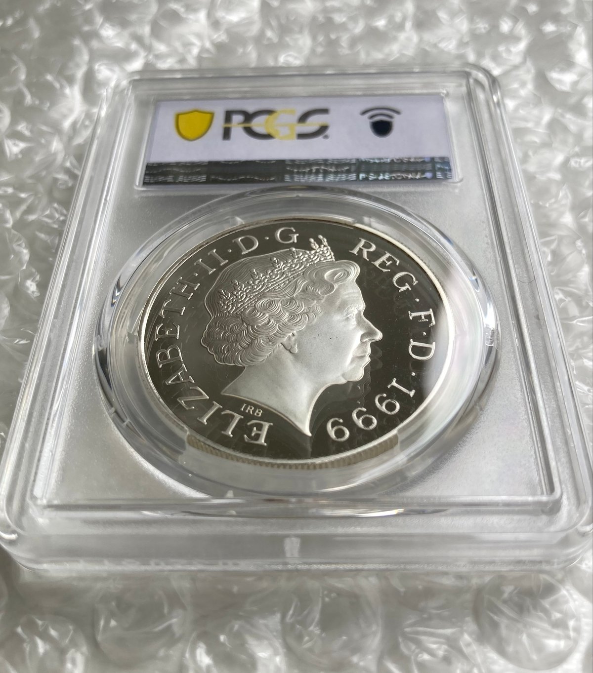 PCGS鑑定PR69DCAM 1999年 イギリス ダイアナ妃追悼祈念 5ポンド銀貨 S