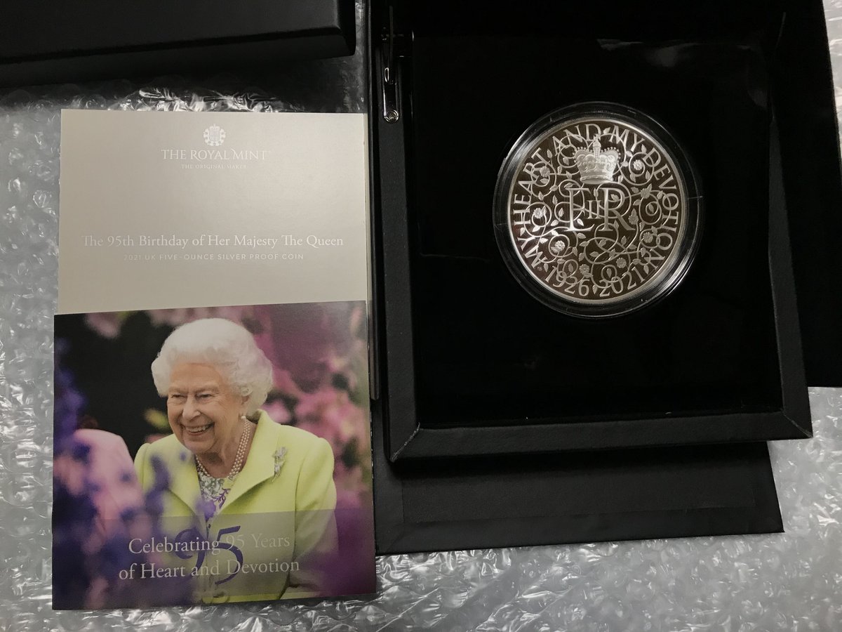 2021 エリザベス女王生誕95周年 £5ピエフォー銀貨 NGC PF69UC② 2021 エリザベス女王生誕95周年 £5ピエフォー銀貨 NGC PF69UC②