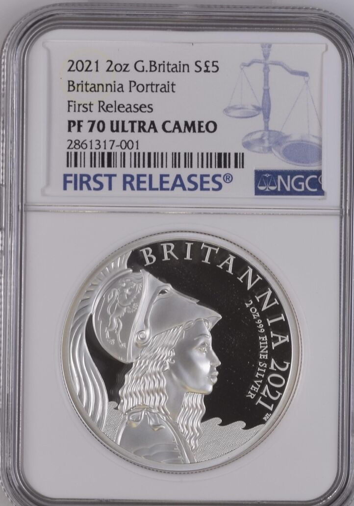 2021 ブリタニア ライオン 2ポンド プルーフ銀貨 NGC PF70UCFR 2021 ブリタニア ライオン 2ポンド プルーフ銀貨 NGC PF69UC