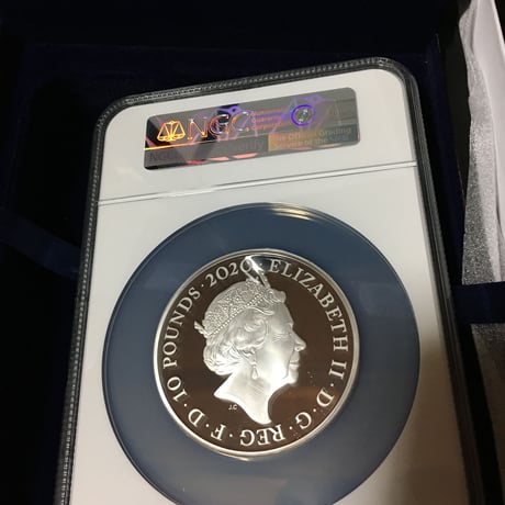 【NGC PF70UC】初期250枚 007 ジェームズ・ボンド 5オンス 10ポンド銀貨 プルーフコイン シルバー 2020年 英国 イギリスロイヤルミント royal mint