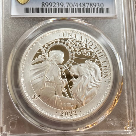 世界で6枚 【PCGS70鑑定】2022年度版 ウナとライオン イギリス領セントヘレナ造幣局 1オンス銀貨 シルバー プルーフコイン Una Lion