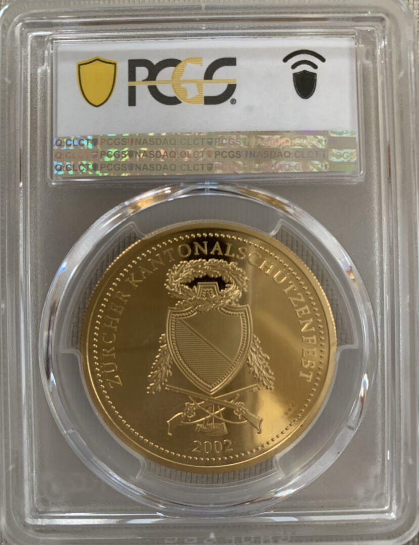 PCGS 鑑定・PR70DCAM】ウナとライオン 2002年 スイス