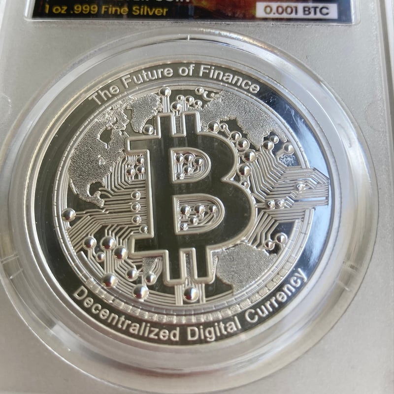 0.001BTCが内蔵】ビットコイン モチーフ ミントパーフェクトスラブ入り 0.001BTCが内蔵】ビットコイン モチーフ ミントパーフェクトスラブ入り