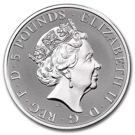 BU版 コンプリーター・最終版 2021 クイーンズビースト 2オンス銀貨 シルバーコイン QUEEN'S BEASTS COMPLETER 2oz Silver coin BU