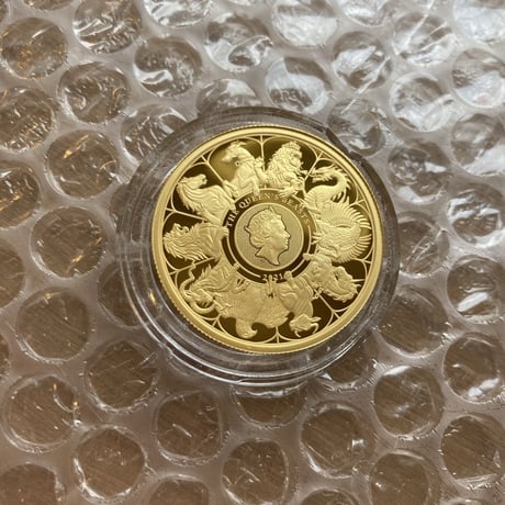 2021 クイーンズビースト コンプリート・最終版 1オンス 100ポンド金貨 ゴールド プルーフコイン QUEEN'S BEASTS COMPLETER 1oz Gold