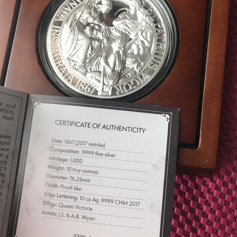 プルーフライク版 カナダのウナとライオン 10オンス シルバー