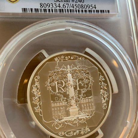 BOUCHERON ブシュロン 公式 フランス造幣局 PCGS鑑定PR67 2018年 50ユーロ銀貨 シルバー プルーフコイン 仏 フレンチミント ナンバリング有