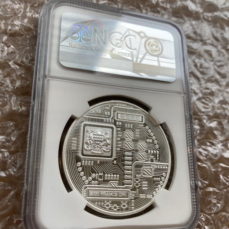 【NGC鑑定PF68】 Litecoin ライトコイン プルーフ版 チャド共和国 CFAフラン 1オンス銀貨 シルバーコイン 暗号資産 暗号通貨 仮想通貨 クリプトアセット ビットコイン