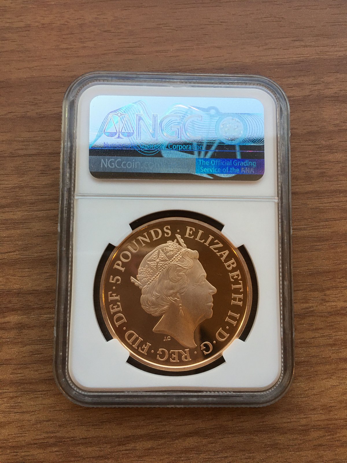 NGC・PF69UC】2017 キングクヌート 戴冠1000周年 5ポンド金貨