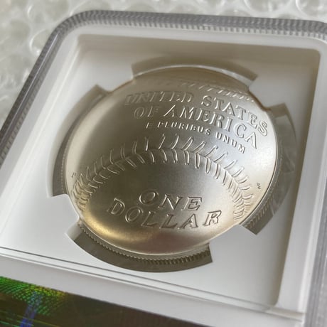 NGC鑑定MS70 2014年 アメリカ 野球殿堂記念 ロサンゼルス・ドジャースラベル 1ドル銀貨 シルバーコイン 大谷翔平 山本由伸 dodgers