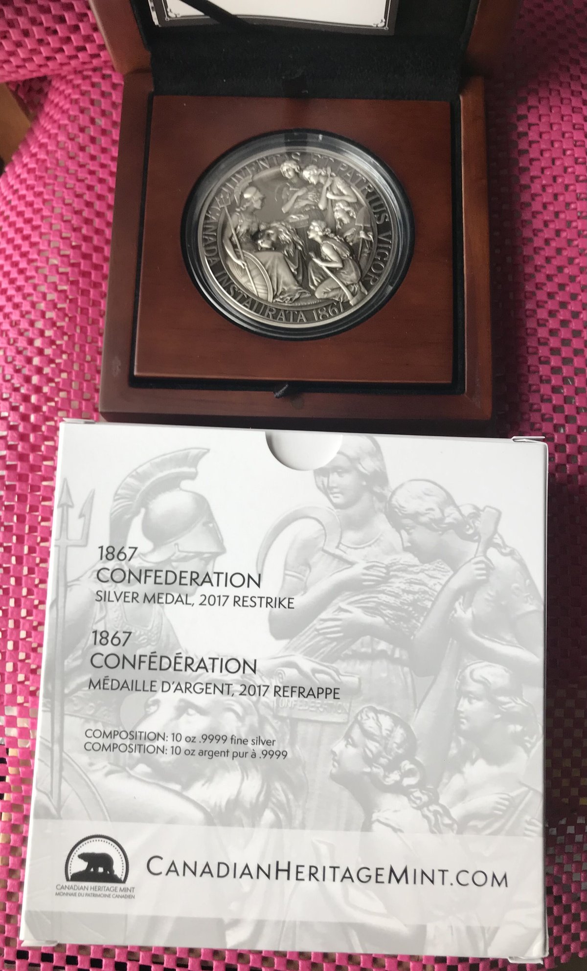 2017 カナダ建国150周年記念 カナダ版ウナとライオン 77mm 銅メダル 2017 カナダ建国150周年記念 カナダ版ウナとライオン 77mm