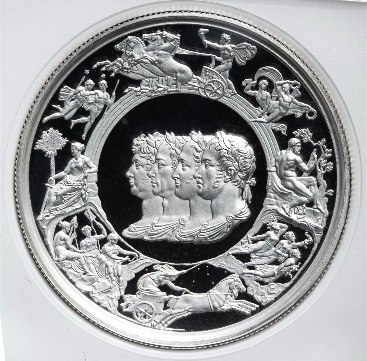 2024年 イギリス ワーテルロー メダル PF69 ULTRA CAMEO NGC鑑定PF69+FR ロイヤルミント ピストルッチ 2024年