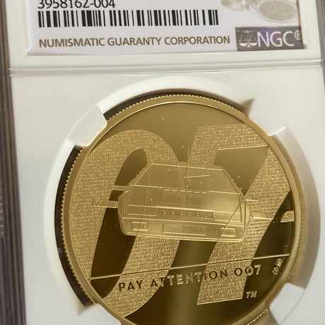 【第2貨・2オンス金貨】NGC69鑑定 007 ジェームズ・ボンド 200ポンド金貨 ゴールド プルーフコイン 英国 ロイヤルミント  james bond pay attention