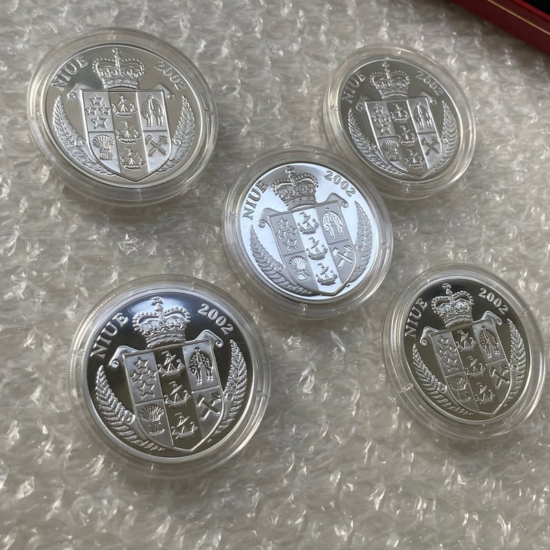 ニウエ 2002年 ポケモン ポケットモンスター 10ドル銀貨セット カラー