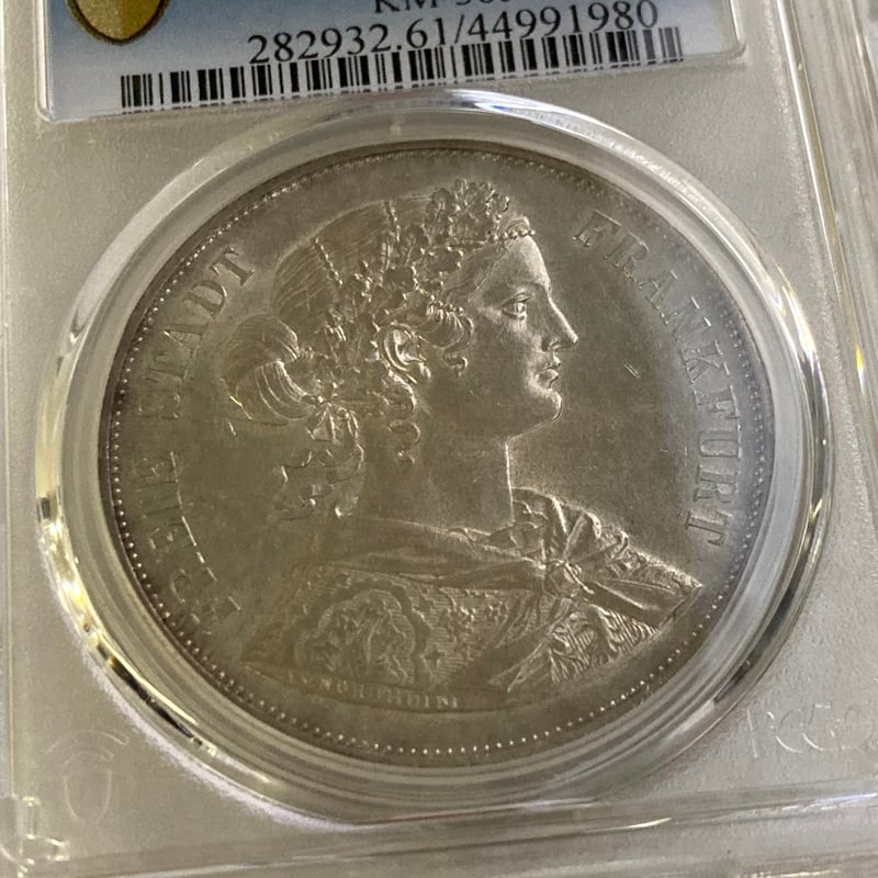 PCGS鑑定MS61 ドイツ フランクフルト フランコニア 1862年 2