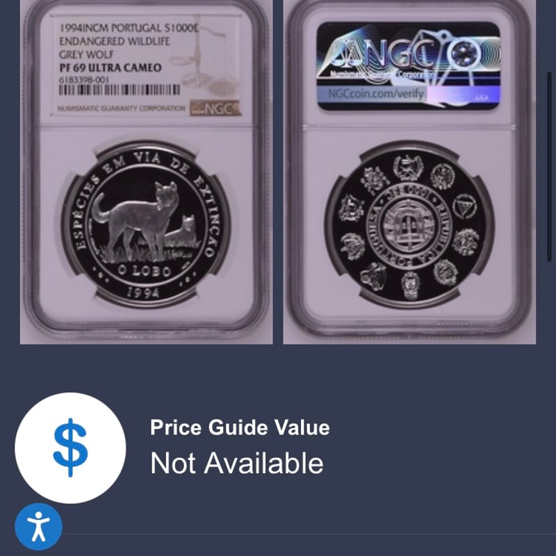 セーシェル 5000元 銀貨 オオカミ セーシェル 5000元 銀貨 オオカミ
