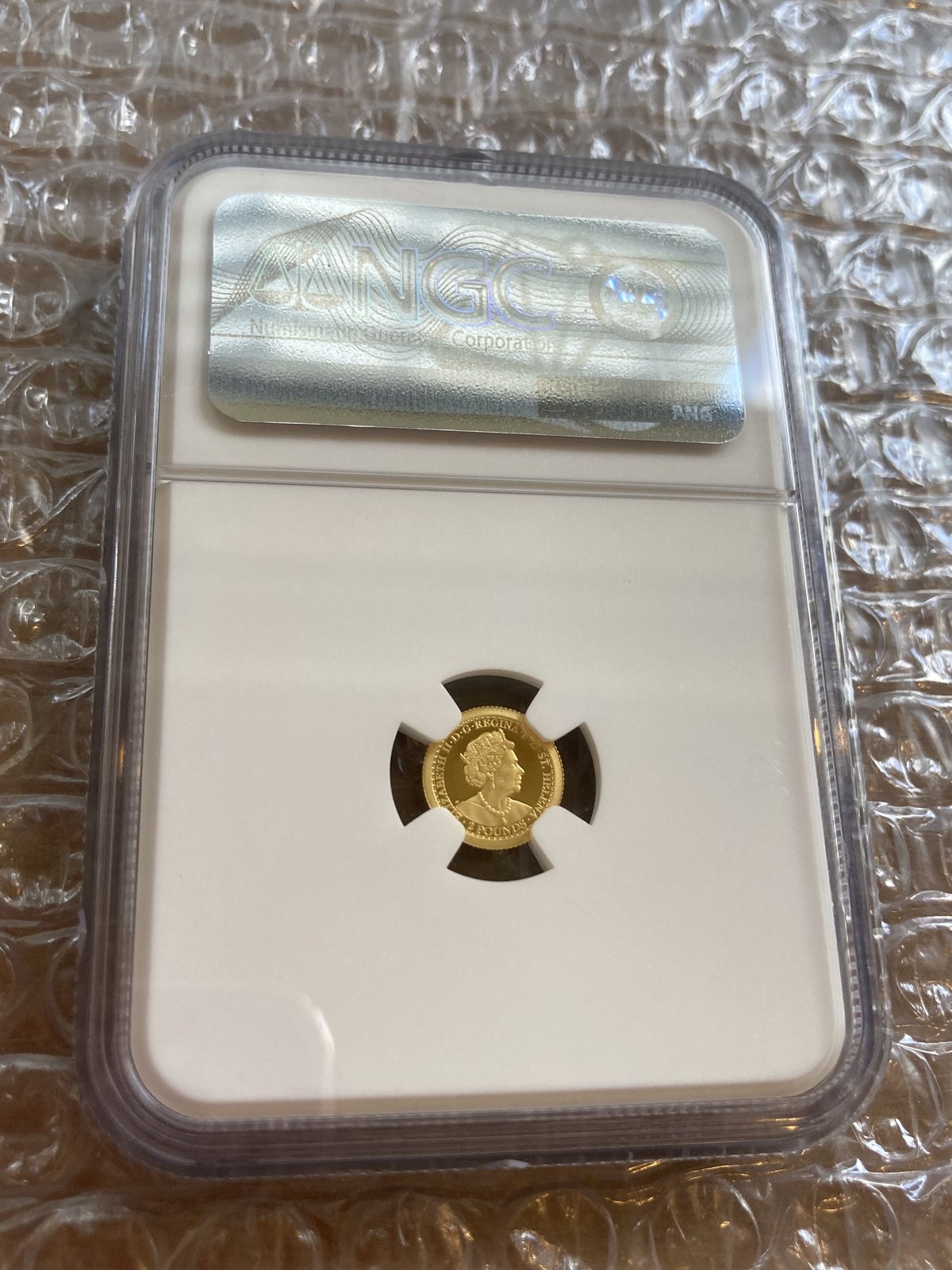 NGC70鑑定 ウナとライオン 2021年 イギリス領セントヘレナ造幣局 £2 1