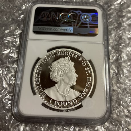 【NGC69鑑定】ウナとライオン 2021 イギリス領セントヘレナ造幣局 1オンス銀貨 プルーフコイン Una Lion St.Helena Silver Proof Coin