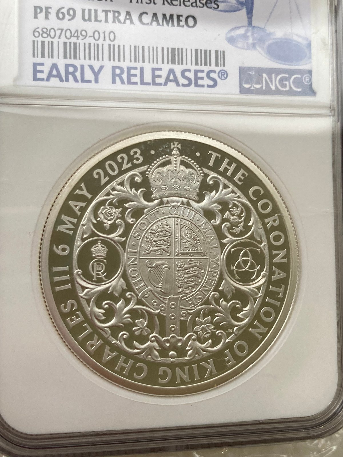 2oz・NGC鑑定PF69+FR 2023年 チャールズ3世 戴冠式記念コイン