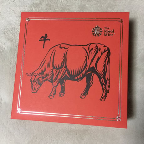 2021 ロイヤルミント ルナイヤー 丑年 牛 LUNAR YEAR OF THE OX 5オンス 10ポンド銀貨 プルーフコイン シルバー 英国 イギリス royal mint