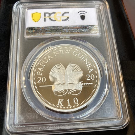 【PCGS PR70DCAM】2020 パプアニューギニア 極楽鳥 10キナ 1オンス 銀貨 プルーフコイン Papua New Guinea 10K Bird of Paradise