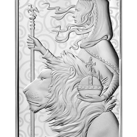 【100オンス(3kg超)・シルバーバー】2021 ロイヤルミント ウナとライオン 100oz 銀棒 銀板  インゴット 英国 イギリス Royal Mint Una Lion silver bar