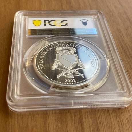 【PCGS鑑定PR69】スイス チューリッヒ射撃祭2002年 ウナとライオン 50フラン銀貨 シルバープルーフコイン Una Lion