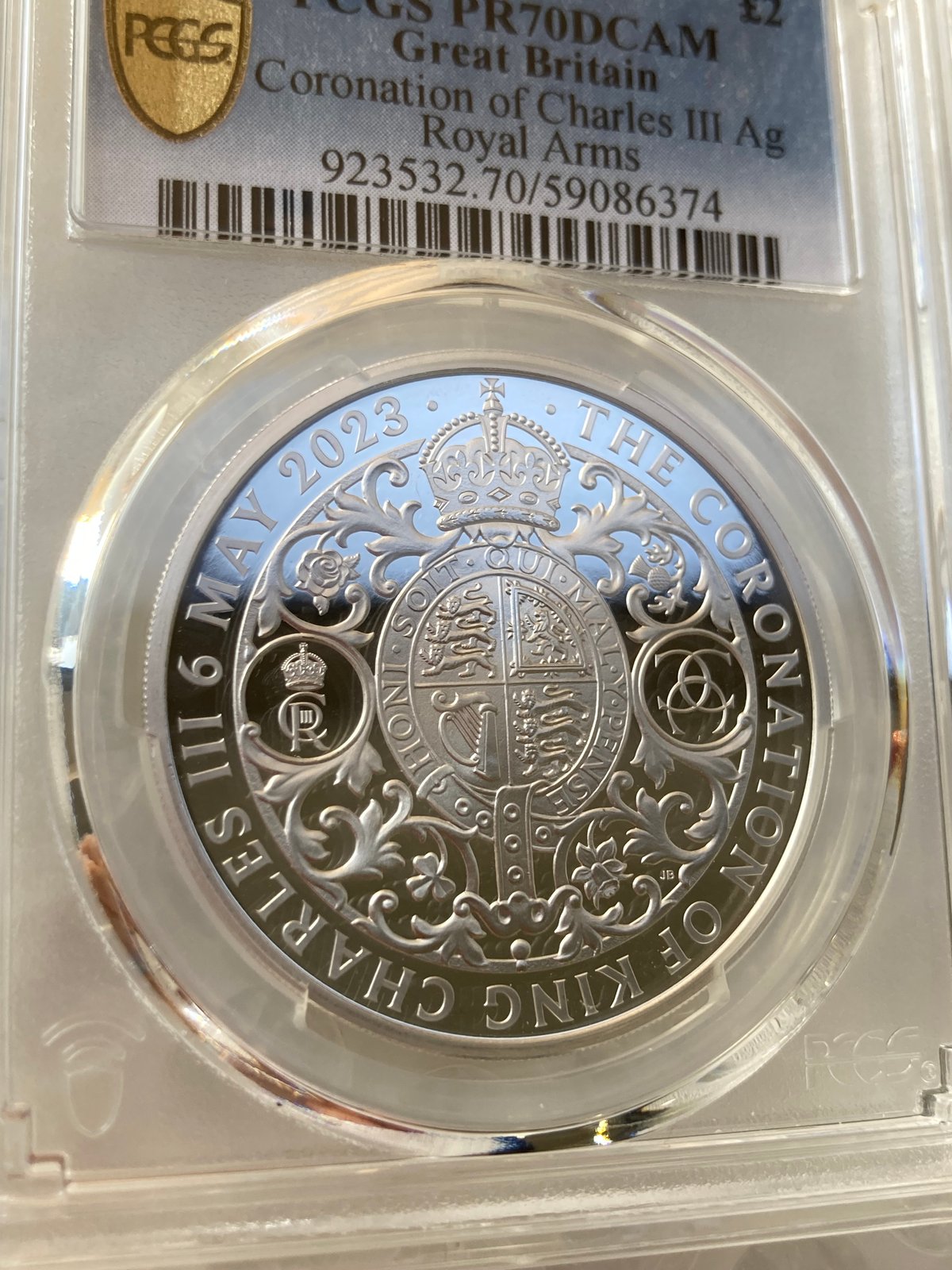 準最高同レベル2枚チャールズ60歳記念 1銀貨イギリスPCGS鑑定 PR69 PCGS鑑定PR68 ダイヤモンドジュビリー 2012年 エリザベス女王60周年