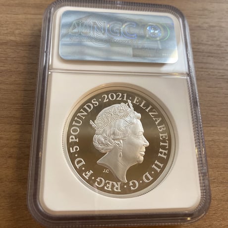 【NGC70鑑定+FDI】2オンス銀貨 ロイヤルミント版 ゴチッククラウン ポートレート GOTHIC CROWN PORTRAIT £5 シルバープルーフコイン ゴシック