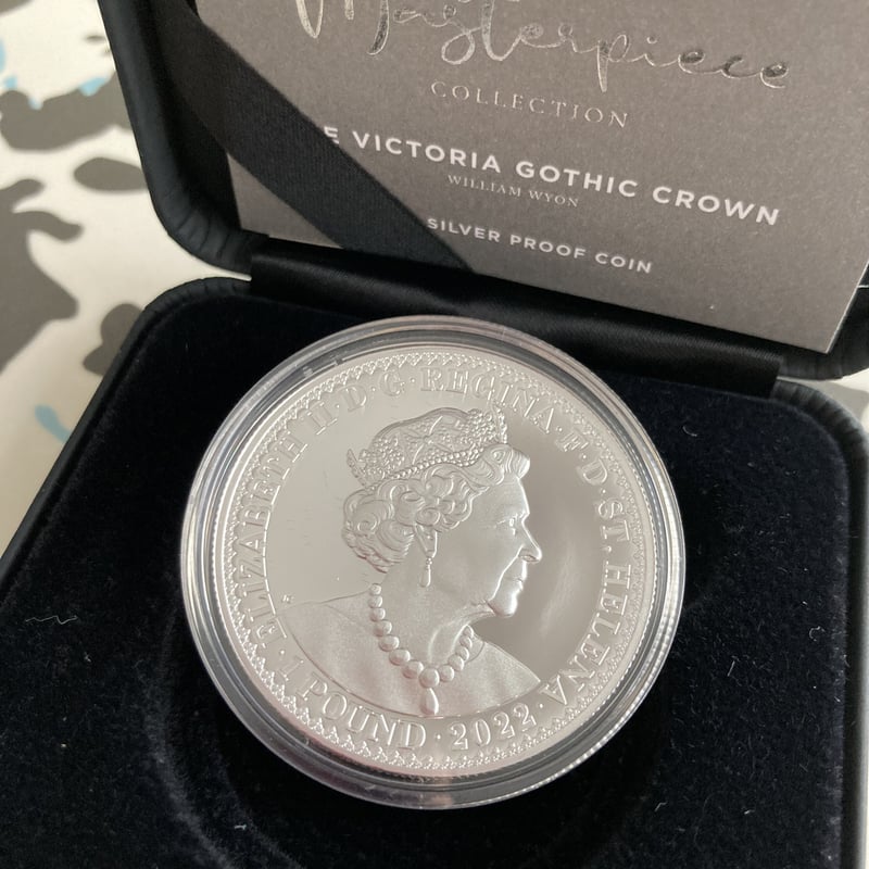 英国製￼ ￼ 70グレード、ゴチッククラウン銀貨 英国製￼ ￼ 70グレード、ゴチッククラウン銀貨 英国製￼ ￼ 70
