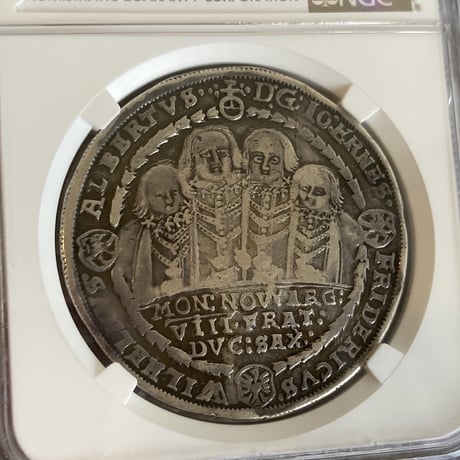 1610年 ザクセン・ワイマール ターラー銀貨 アンティークコイン ドイツ NGC鑑定VF GERMANY SAXE-WEIMAR DAV-7523 ※DETAILSあり