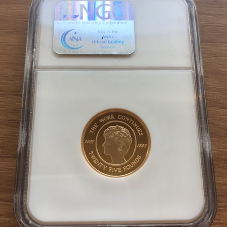 最高鑑定【NGC PF70UC】2002年 オルダニー島 ダイアナ妃 25ポンド金貨 ウルトラカメオ ALDERNEY 25PND KM-28 PRINCESS DIANA