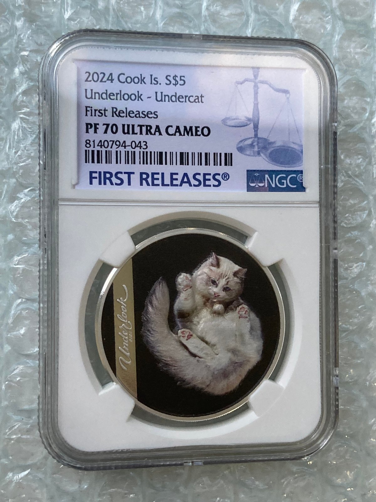 NGC 2024 ティラノサウルス 銀貨 PF70UC最高鑑定コイン（NGC鑑定