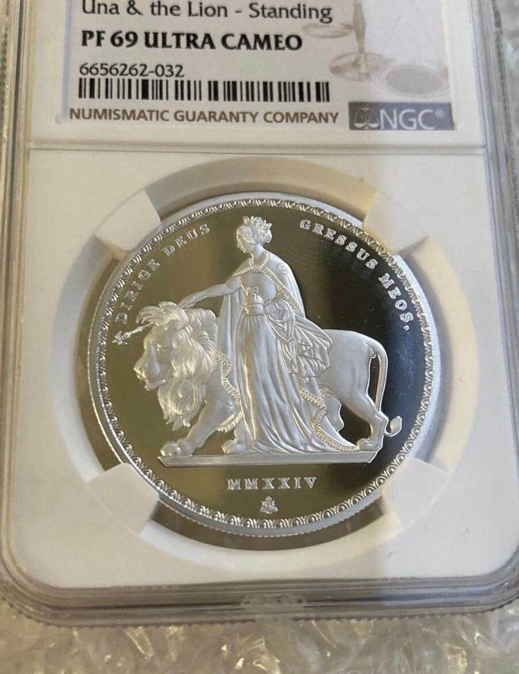 2024年版 NGC鑑定PF69 ウナとライオン 東インド会社 ウィリアム