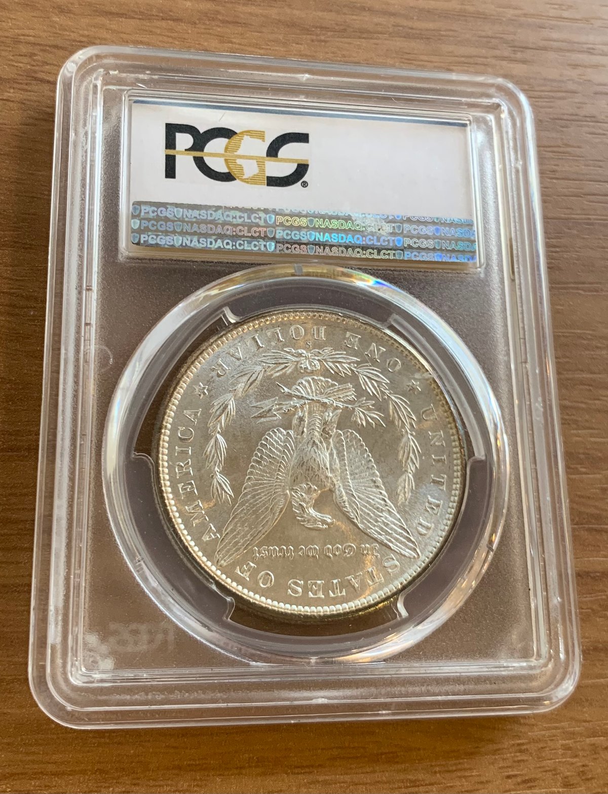 レインボートーン】PCGS鑑定MS66 1881-S モルガンダラー モーガン