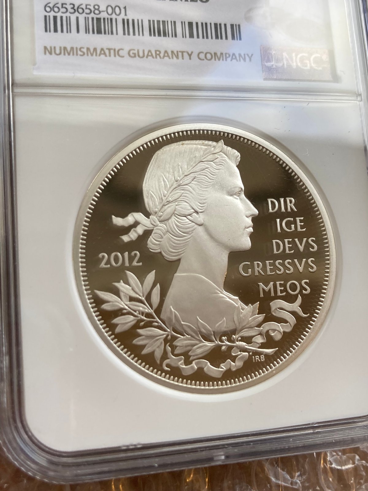 PCGSPR67 DC エリザベス ダイアモンドジュビリー 銀貨 2012