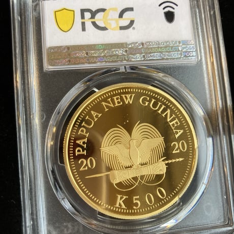 【PCGS PR70DCAM確定品】2020 パプアニューギニア 極楽鳥 500キナ 1オンス 金貨 ゴールドコイン Papua New Guinea Bird of Paradise