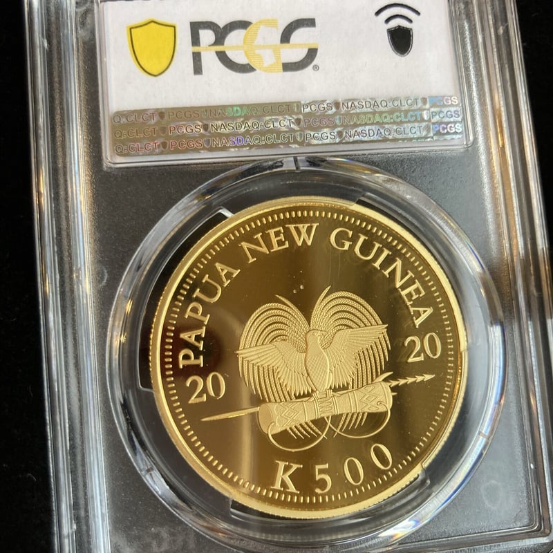 PCGS PR70DCAM確定品】2020 パプアニューギニア 極楽鳥 500キナ 1オンス