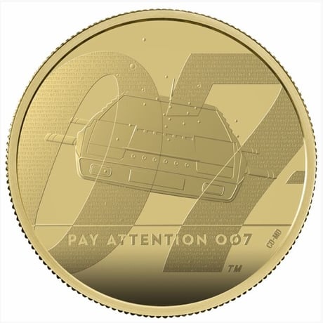 2オンス金貨 ロイヤルミント 007 ジェームズ・ボンド 第2貨 200ポンド金貨 ゴールドプルーフコイン 英国 james bond pay attention