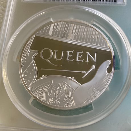 【世界で5枚・PCGS鑑定PR70・5oz】 QUEEN ミュージック・レジェンド クイーン 5オンス銀貨 10ポンド シルバープルーフコイン 英国 イギリス ロイヤルミント Royal Mint