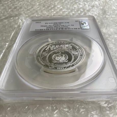 【2oz・アルファ版】 MTG公式 ブラックロータス マジックザギャザリング PCGS鑑定PR70 サモア造幣局 2オンス銀貨 シルバー プルーフコイン ※トレカ・トレーディングカードではない