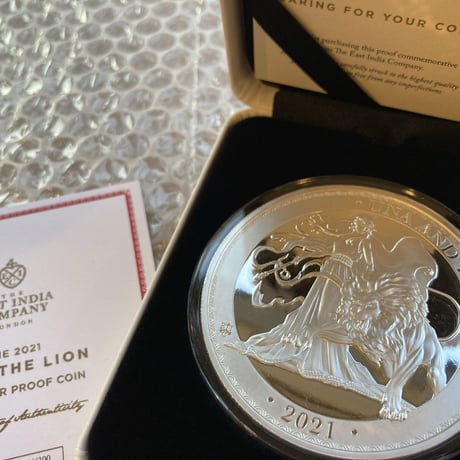 【5オンス銀貨・発行300枚】ウナとライオン 2021年 セントヘレナ ￡5・5oz銀貨 シルバー プルーフコイン Una Lion